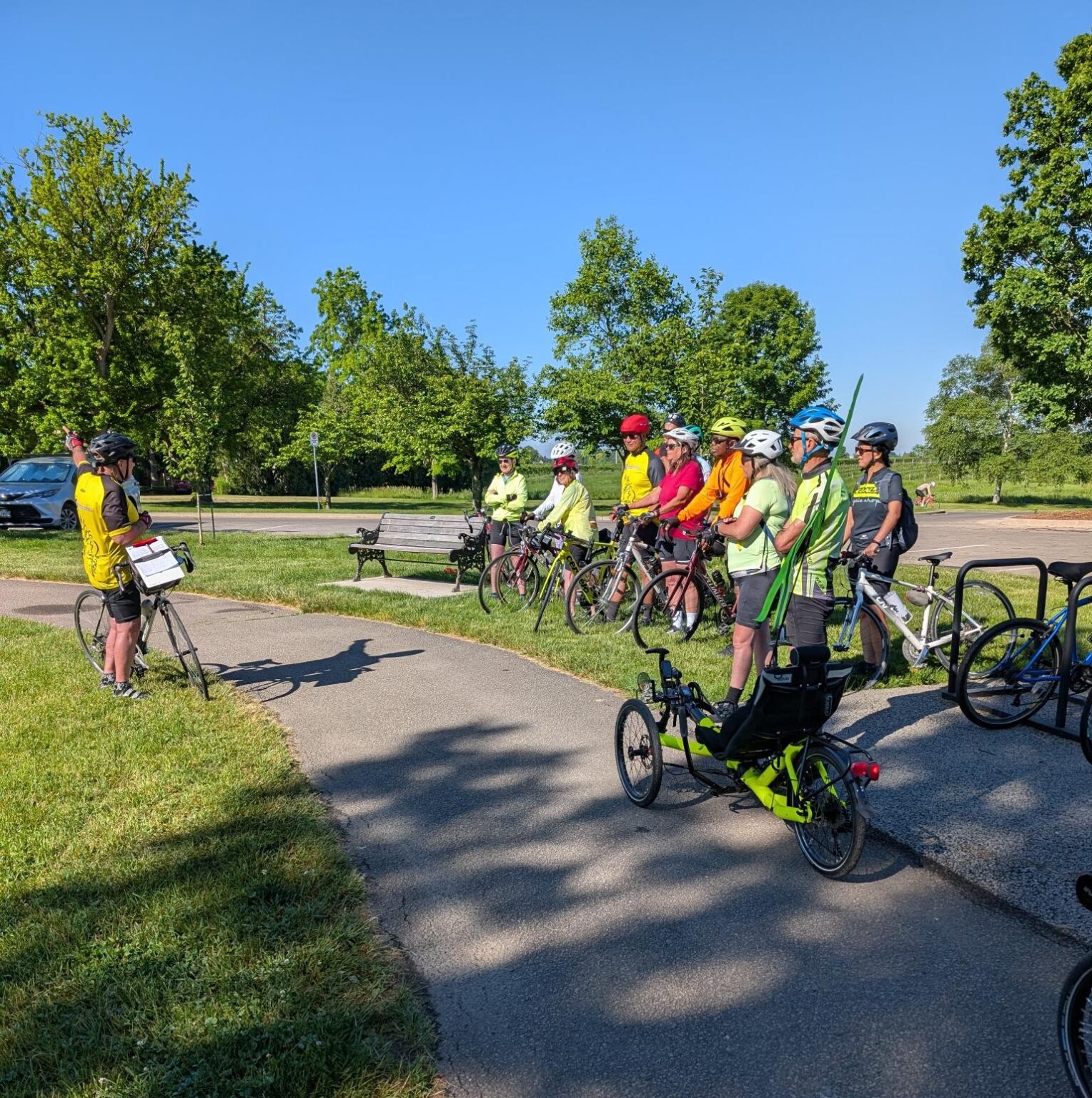 Tour Leader, Ted, was so pleased to have such a large group!